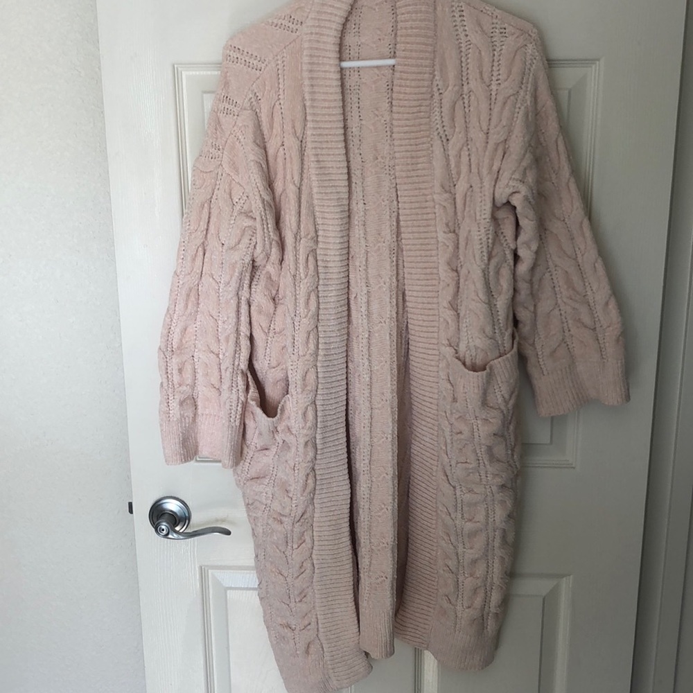 Cozy Chenille Duster-Style Sweater